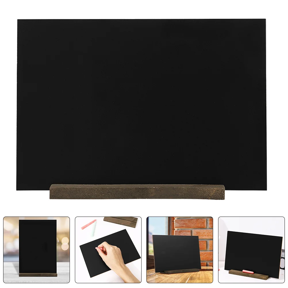 قطعتان من علامات السبورة الخشبية الصغيرة، تصميم بسيط لأنماط مختلفة، تغييرات محتوى سهلة للاستخدام اليومي في المناطق الصغيرة #1