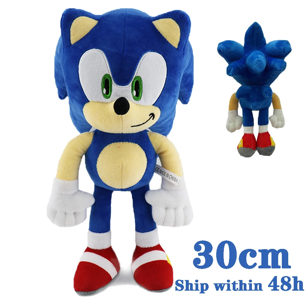 Hot Sale 20-30CM Sonic Plush Toy The Hedgehog Amy Rose Knuckles Tails Cute Cartoon Soft Stuffed Doll Birthday Gift For Children