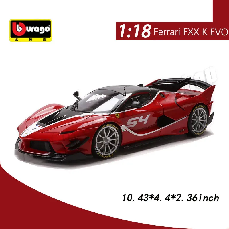 

Original Bburago 1:18 Ferrari FXX K EVO Alloy Car Model Toys Die-cast Model Cars Collectible Gift Miniature Car Decoration Gift