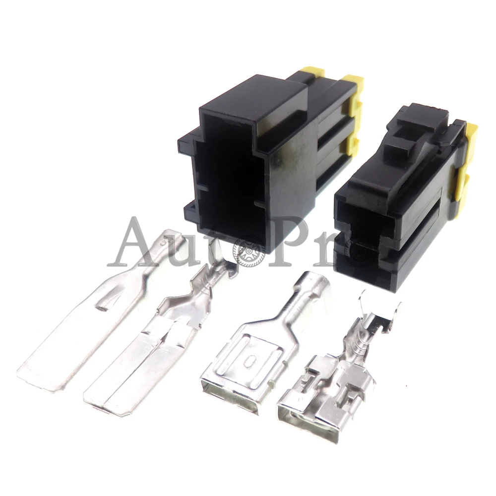 1 Set 2 Hole AC Assembly Auto Large Current Cable Harness Socket Car Plastic Housing Unsealed Plug 7122-4123-30 7123-4123-30