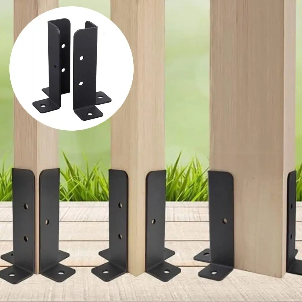 Post Base Brackets Fit Different Sizes of Wooden Columns Support Base Brackets for Deck Post Anchor Railing