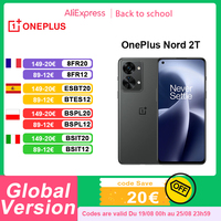 Global Version OnePlus Nord 2T 5G Smartphone 8GB 128GB Mobile Phone MTK Dimensity 1300 80W Charge 90Hz AMOLED NFC