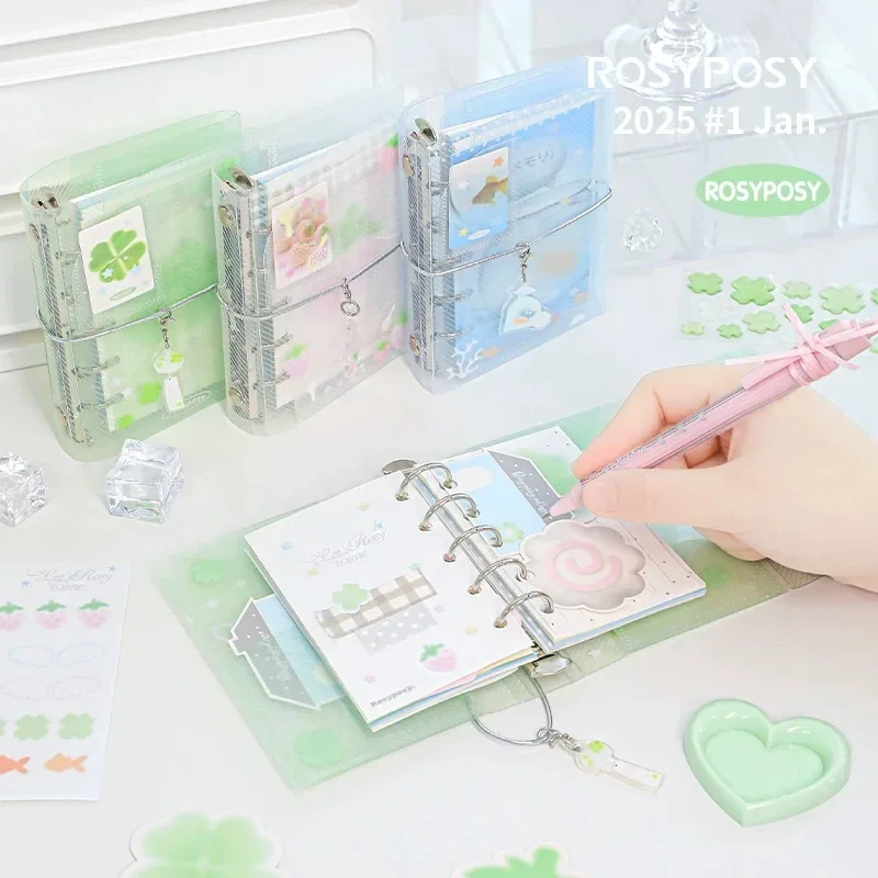MINKYS M5 Portable Binder Notebook Planner Yearly Daily Weekly Agenda Book Journal Book Kawaii School Stationery