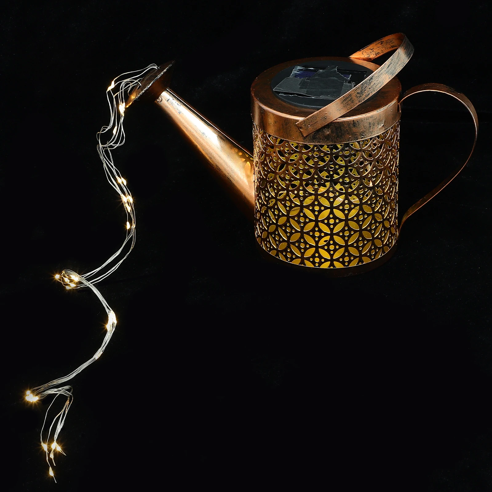 

Solar Kettle Light Iron Material Waterproof Outdoor Yard Garden Pathway Lights Lighting Courtyard Decorations