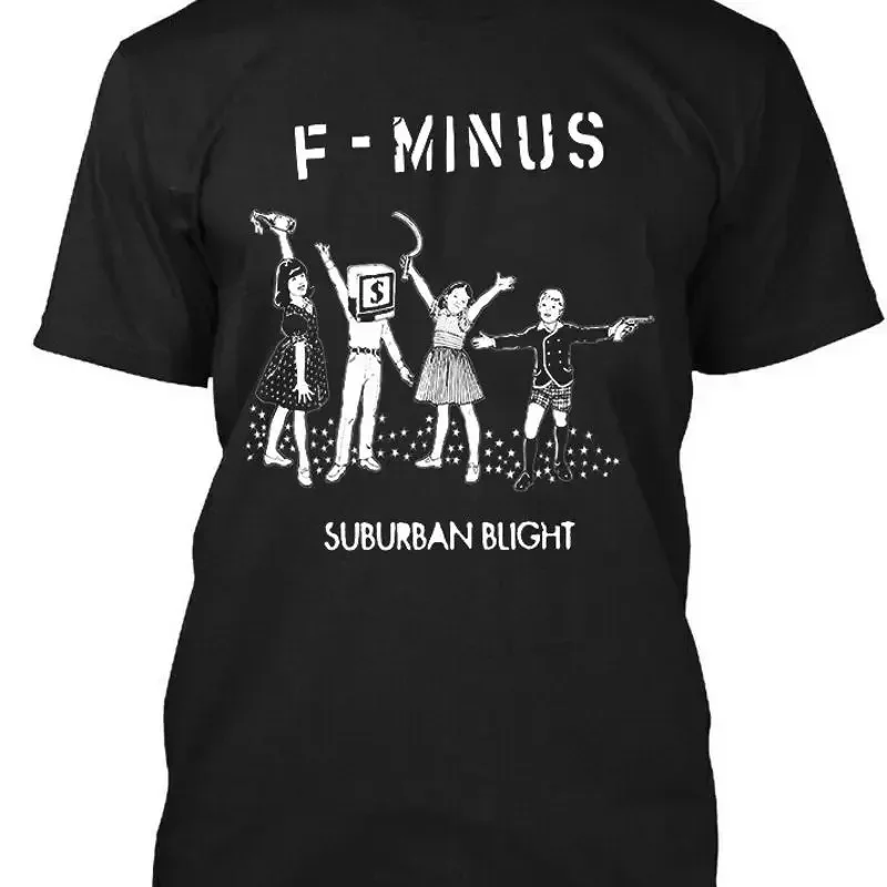 F Minus Suburban Blight American Crust Music T Shirt Size S 5Xl
