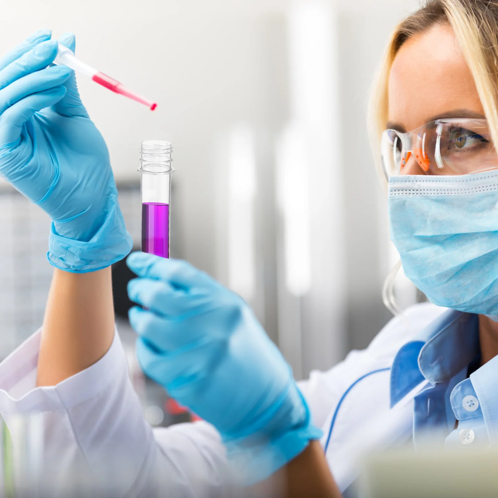 

FELTECHELECTR 20Pcs Clear Plastic Test Tubes with Screw Caps 6In Storage Containers for Liquid Samples Crafts Kitchen Use