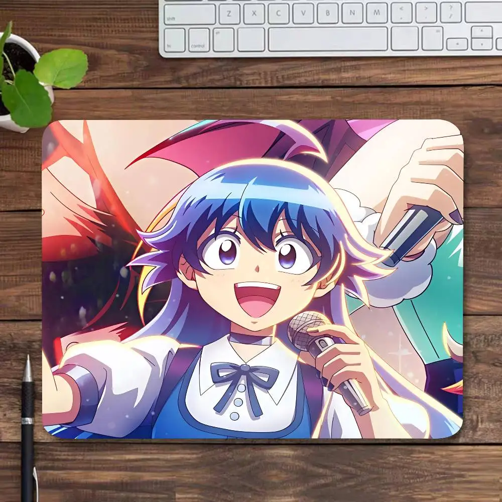 Anime Welcome To Demon School Suzuki Iruma Mousepad Small LockEdge Mouse Pad For Gamers Computer Desk Pad Rectangular Anti-slip