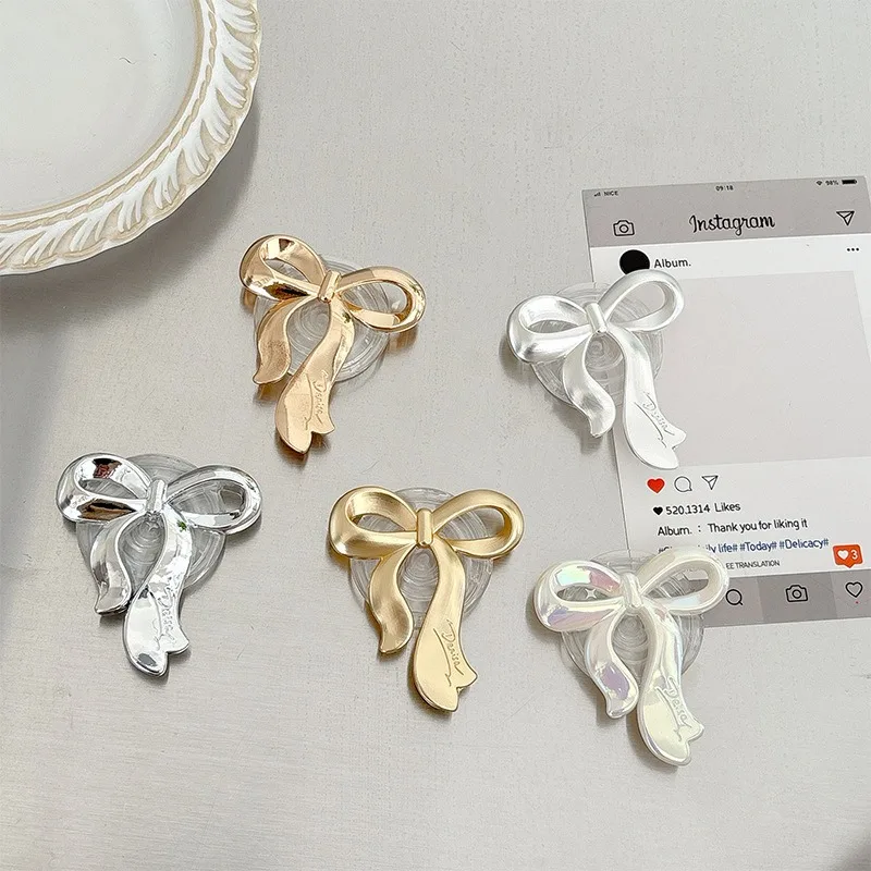 الكهربائية تصفيح Bowknot للطي توسيع الهاتف المحمول قبضة حامل هاتف كسول سطح المكتب للطي حامل SJZJ11 #2