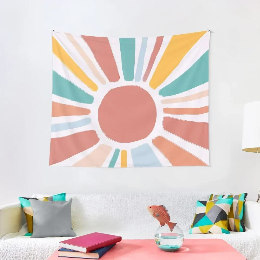 

colorful abstract boho sunshine Tapestry Room Decor Cute Wall Hanging Decor Tapestry