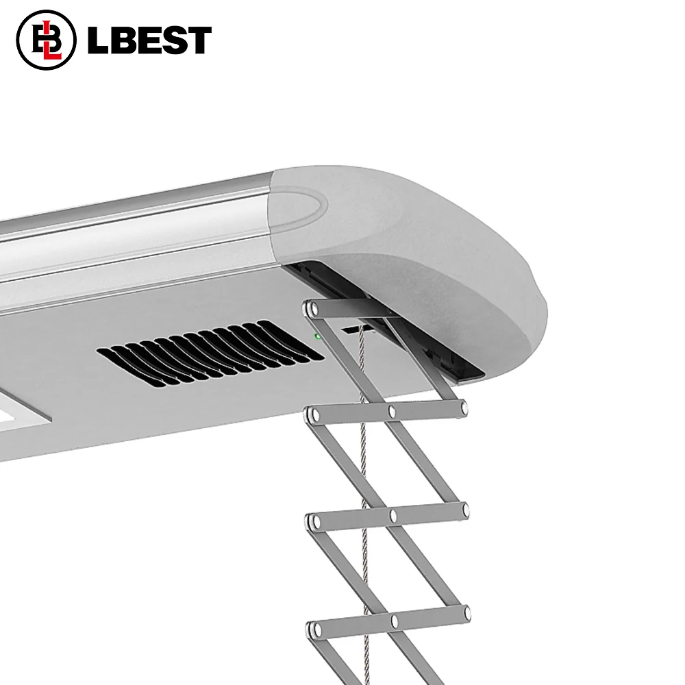 Automatic Clothes Drying System With Remote Control Heated Drying Wind Speed Aluminum Smart Laundry Drying Rack