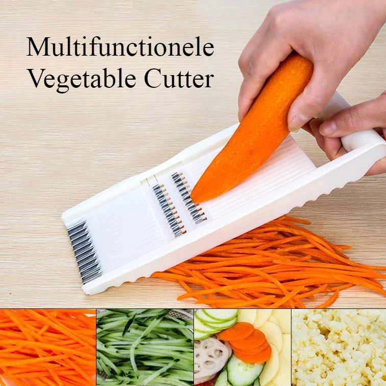 Multifunctionele Vegetable Cutter with Steel Blade Mandoline Slicer Potato Peeler Carrot Cheese Grater Kitchen Accessories Tools