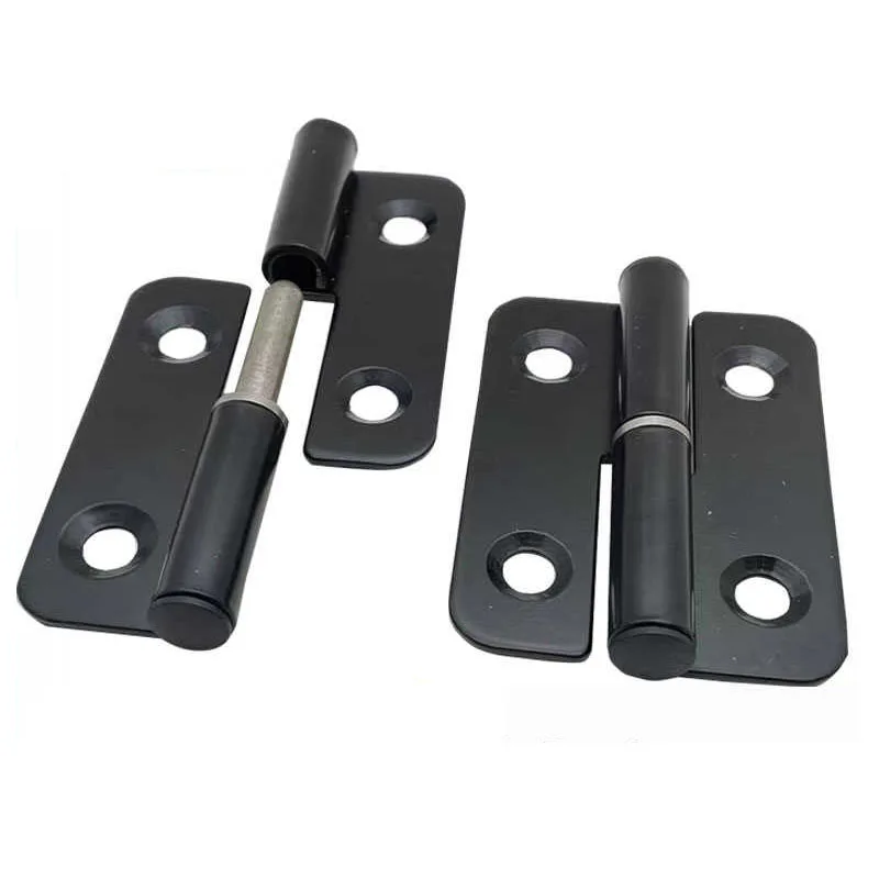 1PCS HT109-1 Industrial Iron Hinge Electrophoretic Black Thickened Widened Detachable Electrical Box Door Load-bearing Hinge