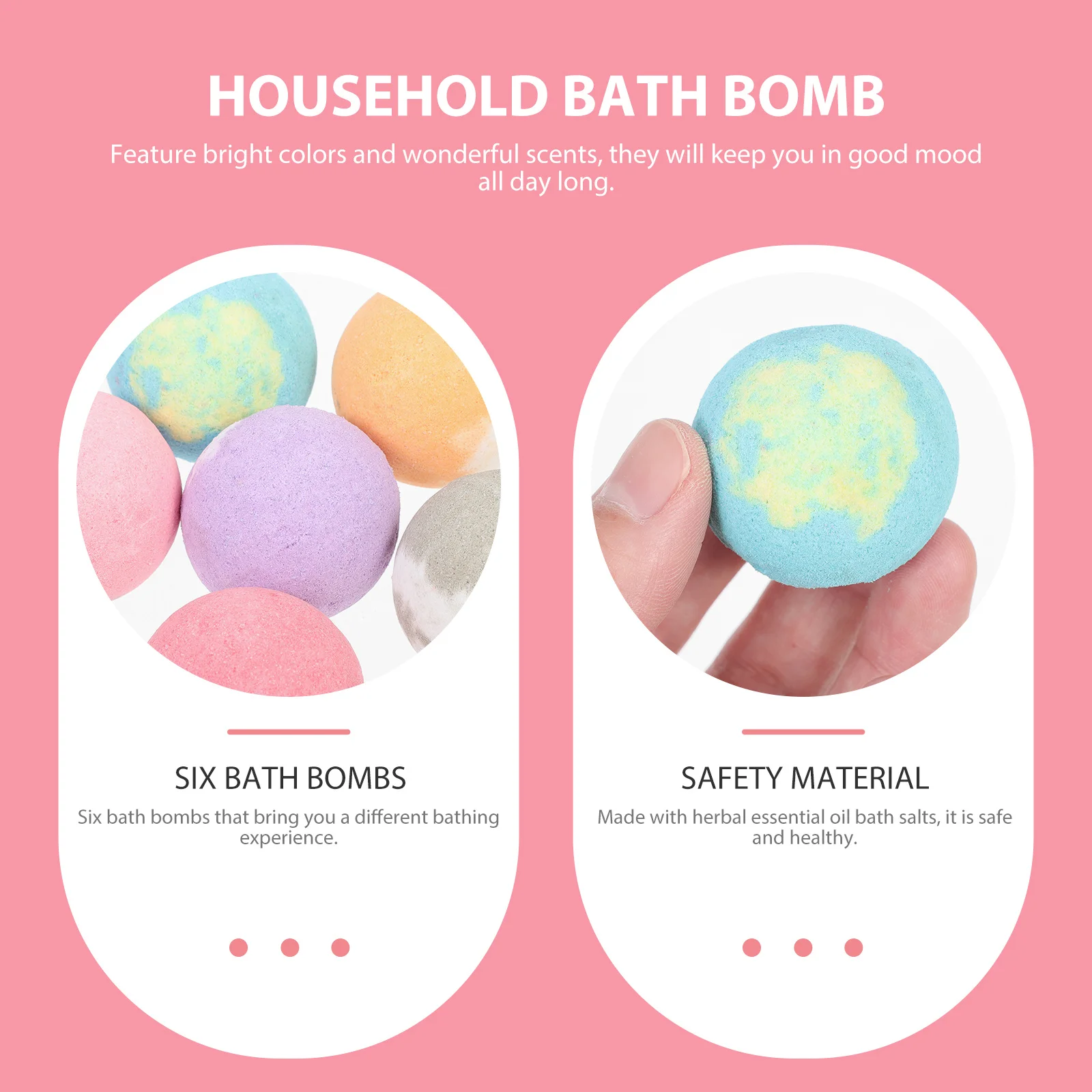 6 قطعة نقع القدم المنزلية المحمولة متعددة الوظائف حمام العرض الروائح العناية بالبشرة التقشير تبييض #3