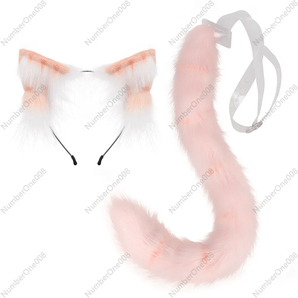 

Cosplay Plush Cat Ear Headwear Realistic Cat Tail Animal Ear Headband Children's Full Set of Animal Costumes