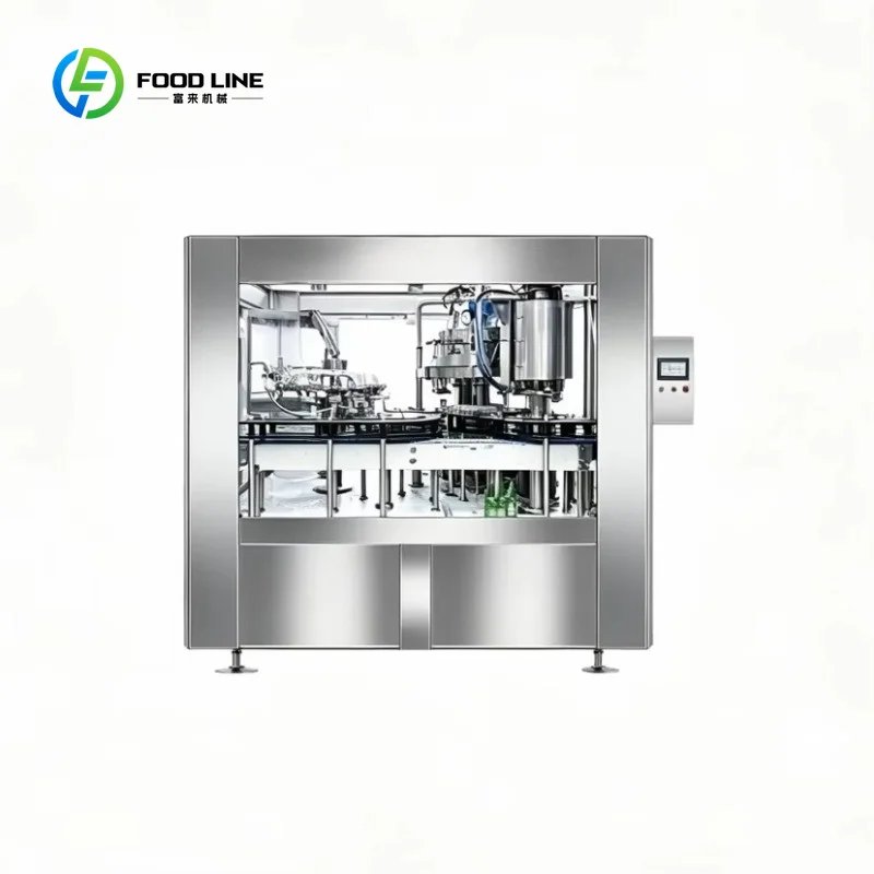 Customized High Precision Fully Automatic 3-in-1 Rotary Filling Machine Production Line for Soda & Carbonated Drinks