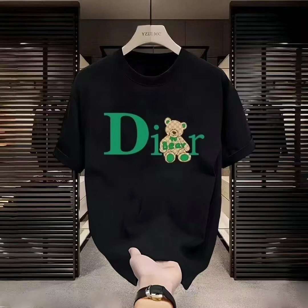 2026 Autumn/Winter Men's and Women's T-Shirts - Trendy Brand Round-neck Printed Short-Sleeved T-Shirts - Trendy Bottoms and Tops