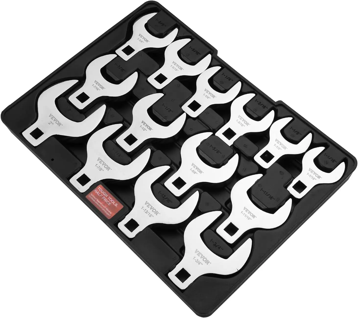 Crowfoot Wrench Set, 1/2