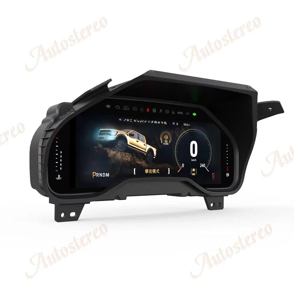 Pickup Car Odometer Screen For Ford F150 2015-2021 Virtual Cockpit Digital Cluster Dashboard Speed Meter Head Unit Multimedia
