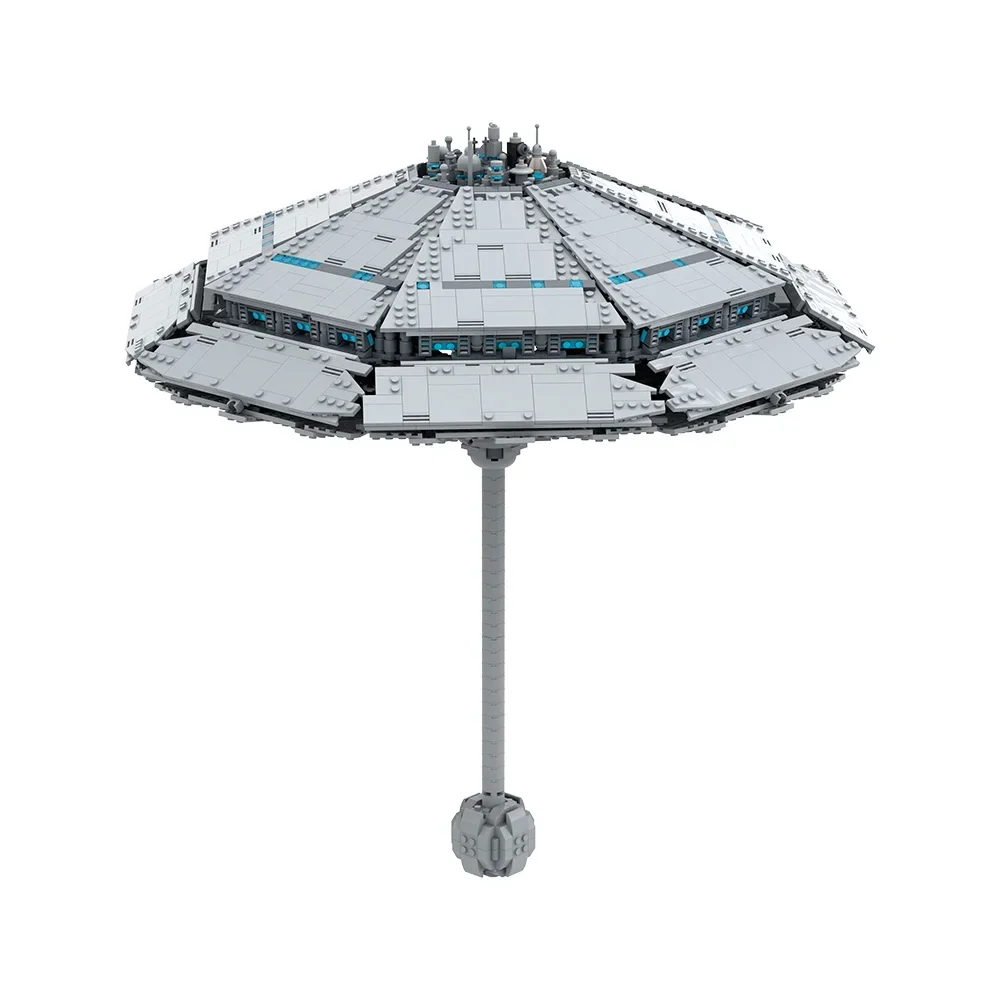 Gobricks moc nuvem cidade projeto blocos de construção modelo futuro alta tecnologia céu cidade tijolos montagem brinquedos educativos crianças presente