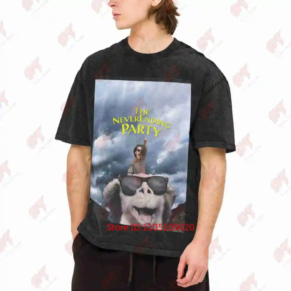 The Neverending Party Vintage Washed Tee Pure Cotton T-Shirt