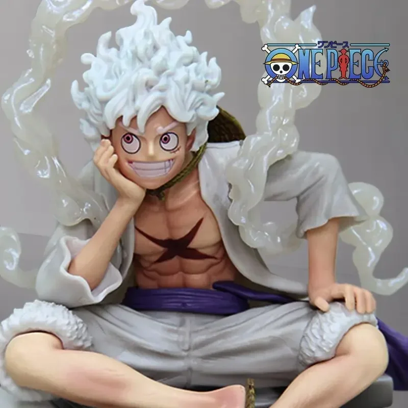 Nika Luffy Anime Figure, Periférica, Chassis de Computador, Presente Toy Models, Gk First Bomb, B-Hs, Postura Sentada, 15cm, 1 Pc