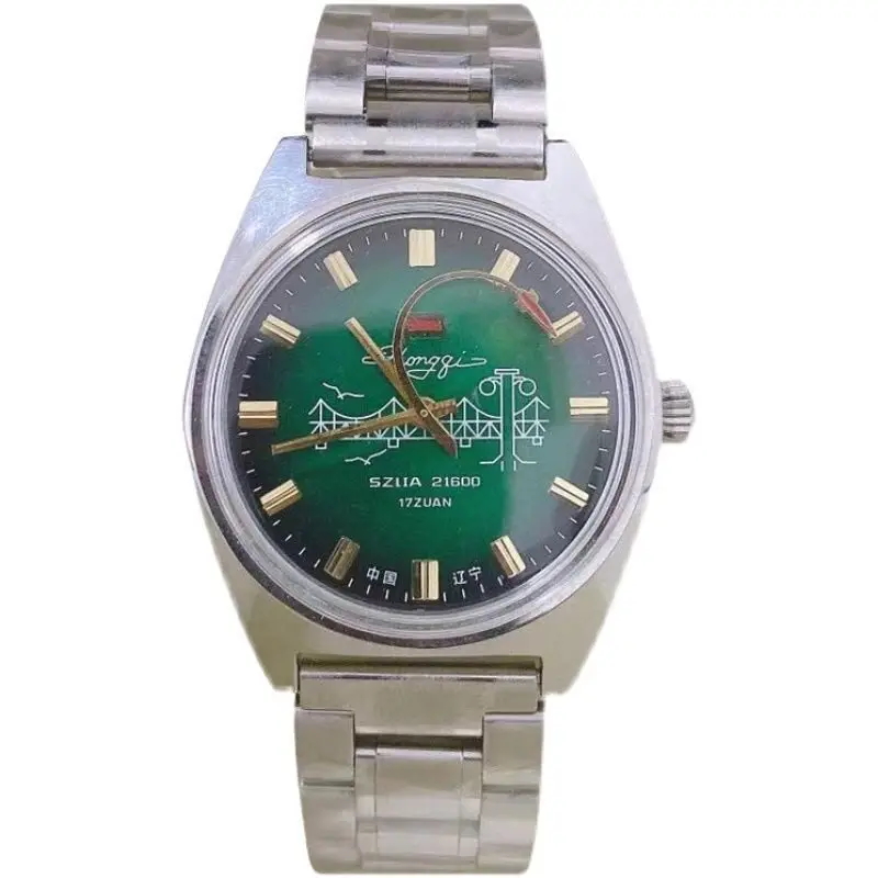 Domestic Red Flag Yalu River Old-Fashioned Manual Mechanical Men’s Watch, Retro Nostalgic All-Steel Aircraft Hands view 3