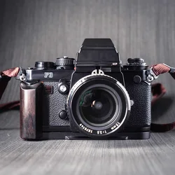 Wooden L Bracket for Nikon F3 F3HP F3T F3AF Camera Quick Release Plate Hand Grip