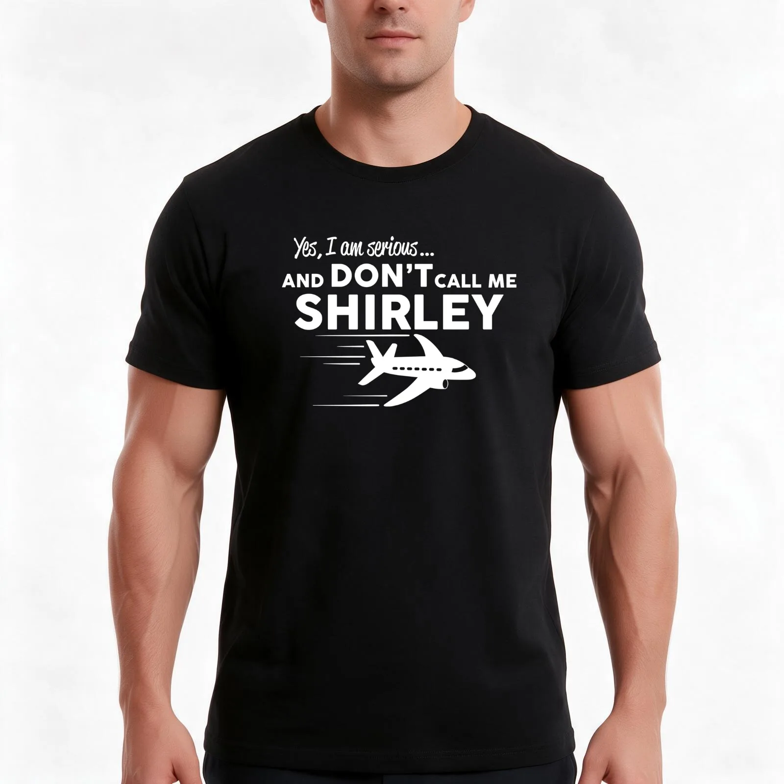 Don't call me Shirley T-Shirt, Summer Casual Cotton Tee, Oversized Streetwear Tops, Vintage Graphic Print, Unisex Men Women