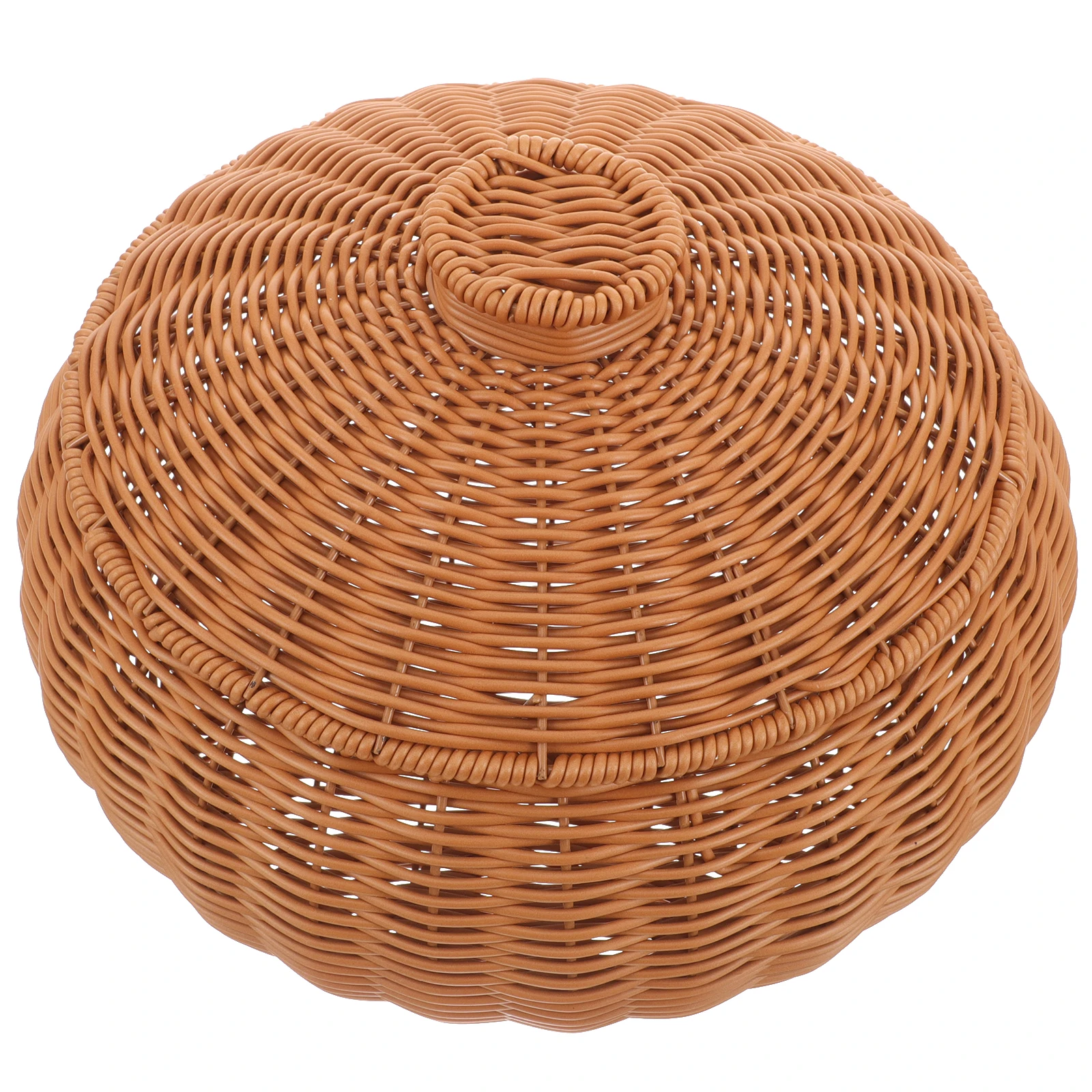 

Woven Fruit Basket Baskets with Lids Storage Kitchen Counter Bread Snacks Fruits Vegetables Dried Food Plastic Metal Smooth