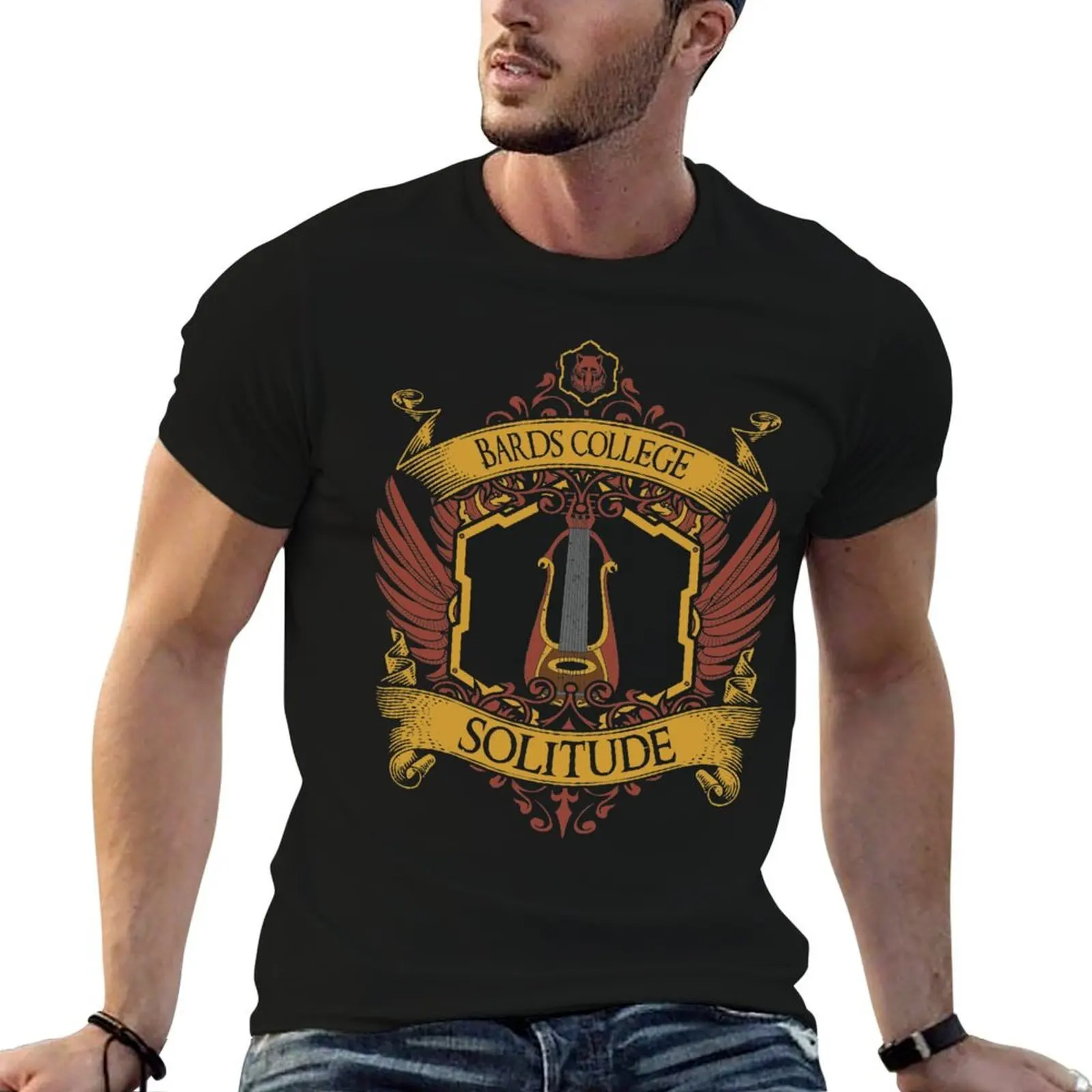 Bards College - Solitude T-Shirt anime shirt summer shirt shirts graphic tee men