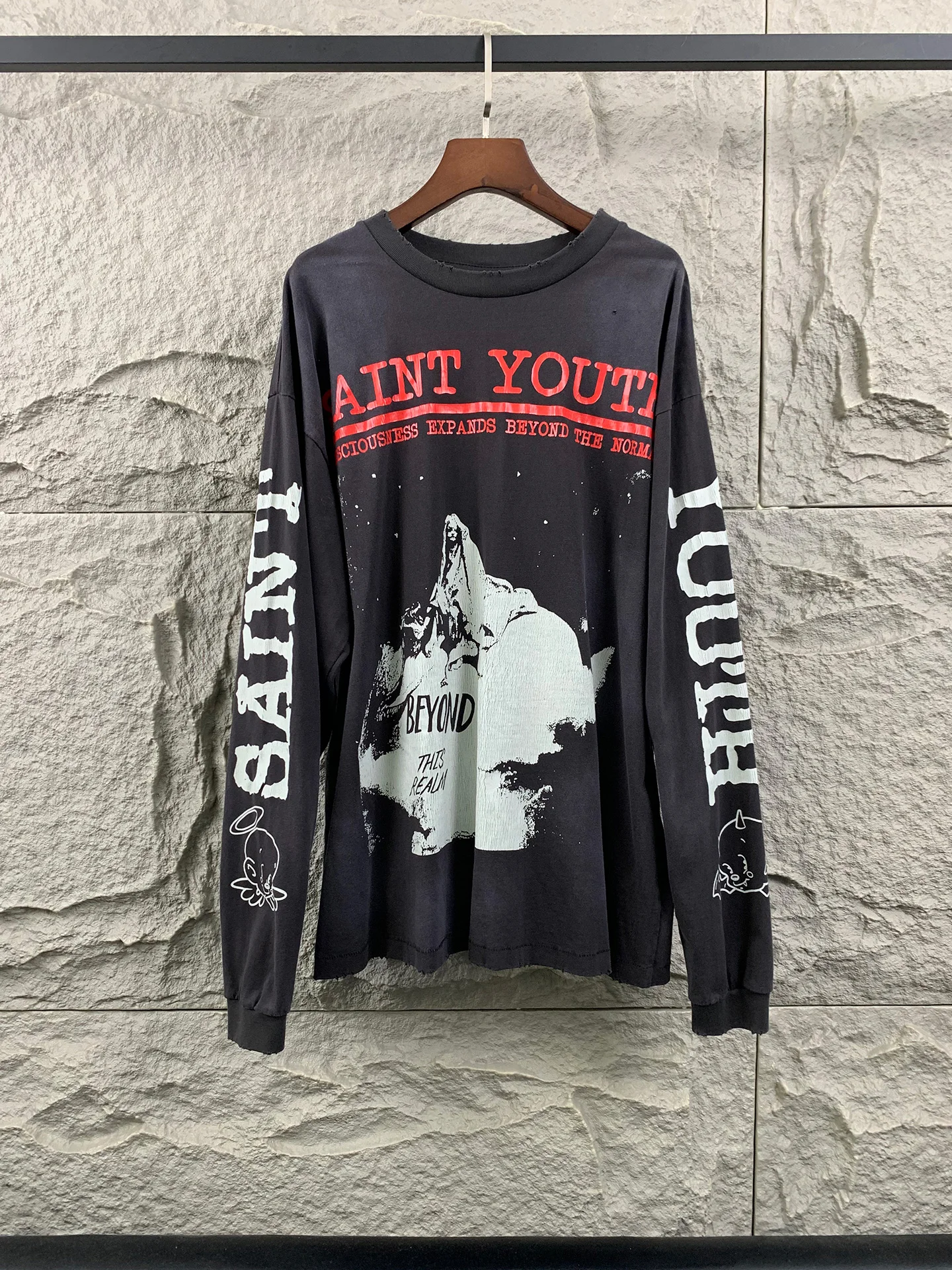 

Мужская футболка Waed в винтажном стиле с принтом, свободного кроя, с надписью, повседневная, из хлопка, для повседневной носки