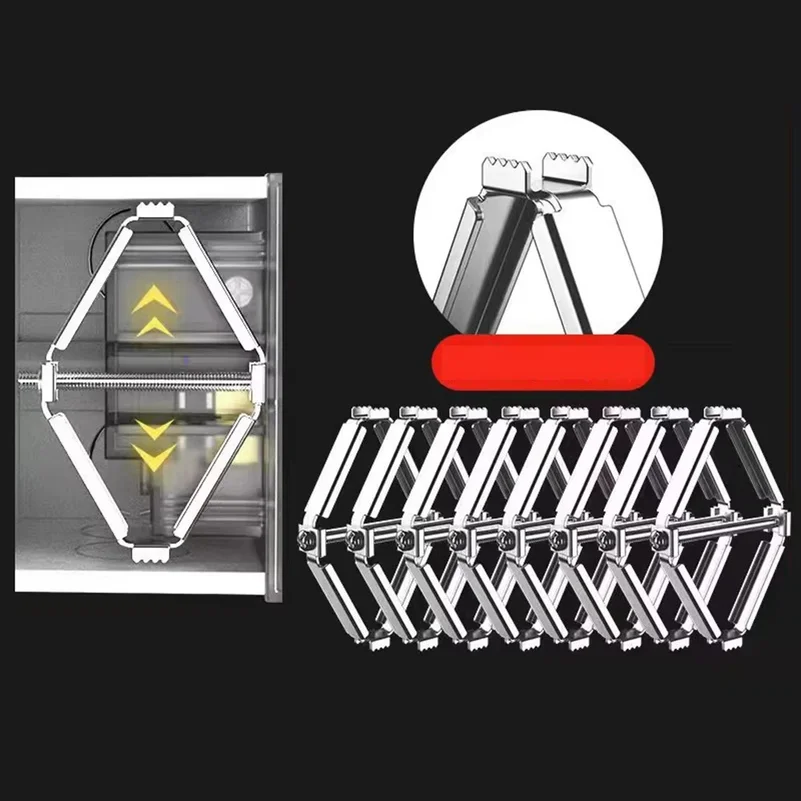 Cassette Repairer 86mm Dark Box Repair Screw Plug Switch Old Socket Boxes Replacement Fixed Wall Repair Box Support Rod