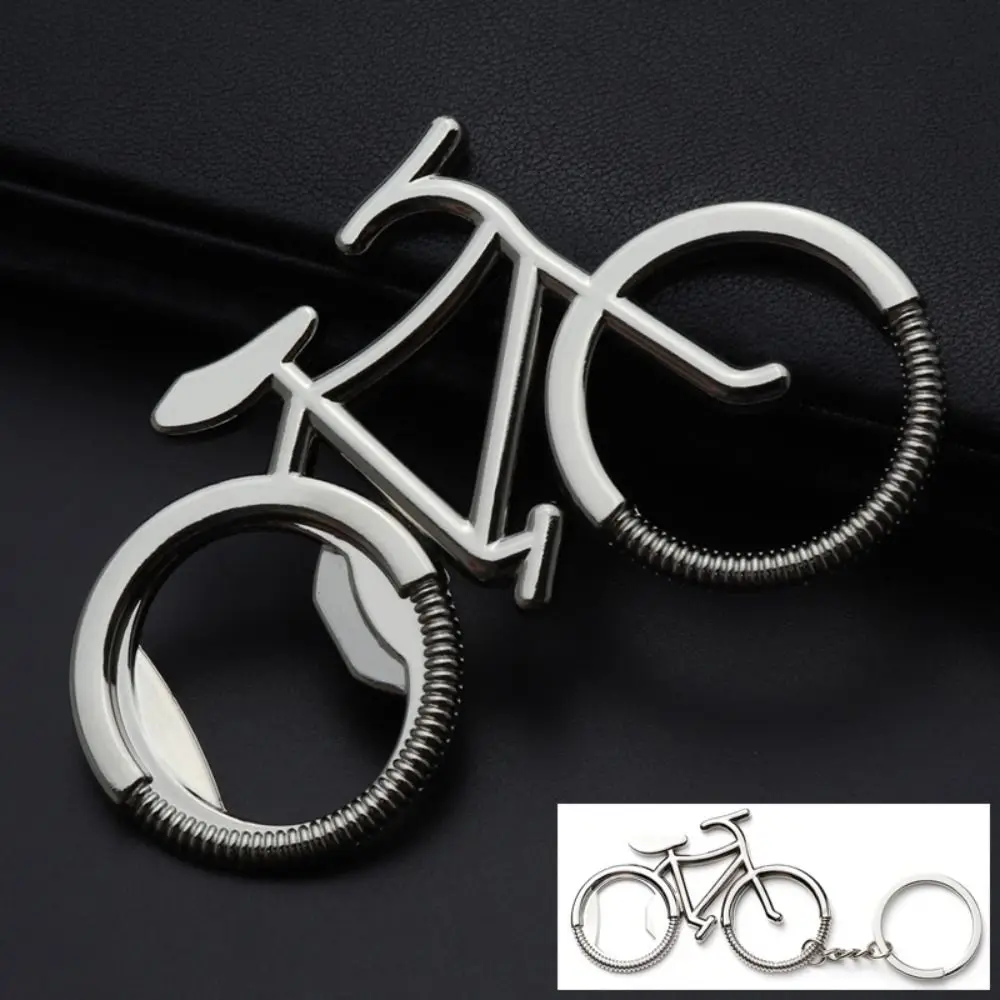 Metal Bicycle Keychain Men Gifts Fashion Multifunctional Bike Key Rings Portable Creative Bottle Opener Keyring Thanksgiving