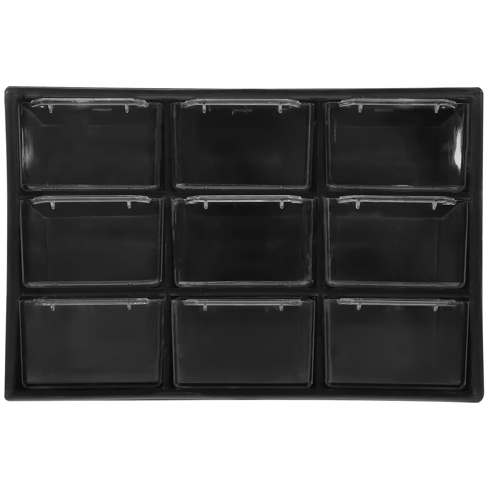 

Desk Organizer Storage Drawers Box Type Case Stationery Desktop Black Makeup Small Office