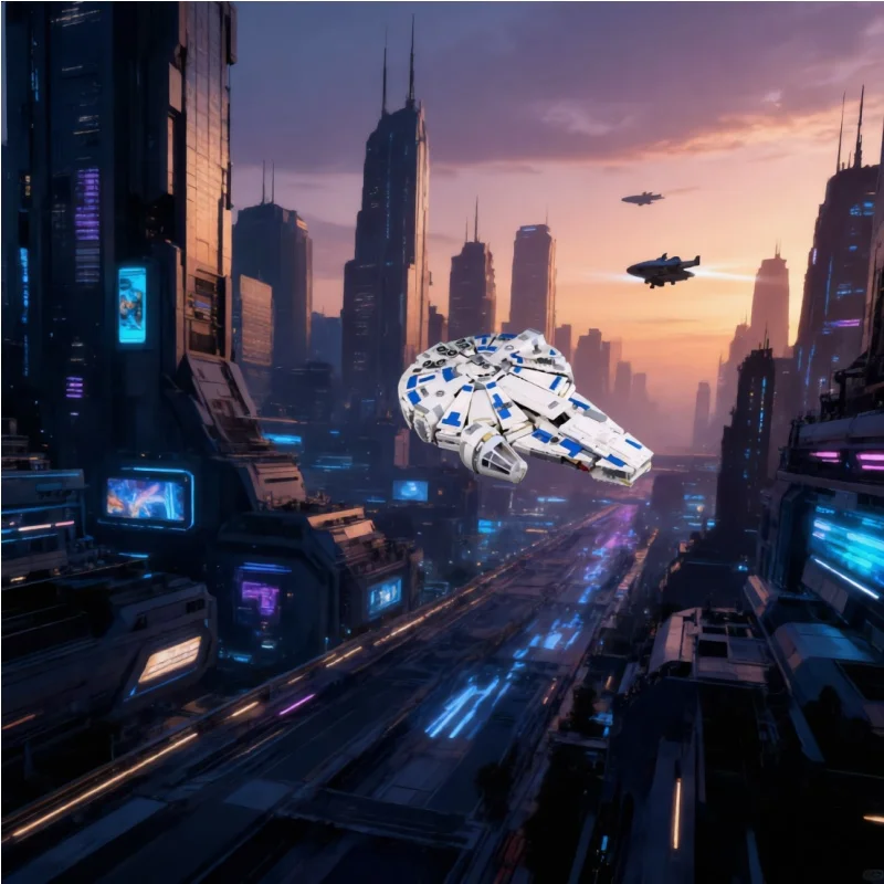 

2026 1149PCS Millennium Spaceship Falcon Creative Educational Building Blocks Adult Construction Toys Christmas Birthday Gift