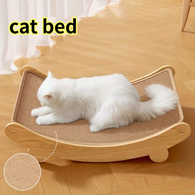 Sword & Hemp Rope Cat Scratching Board – 2-in-1 Leisure Chair & Game Pad, Wear-Resistant Sofa Design for Scratching and Sleepin