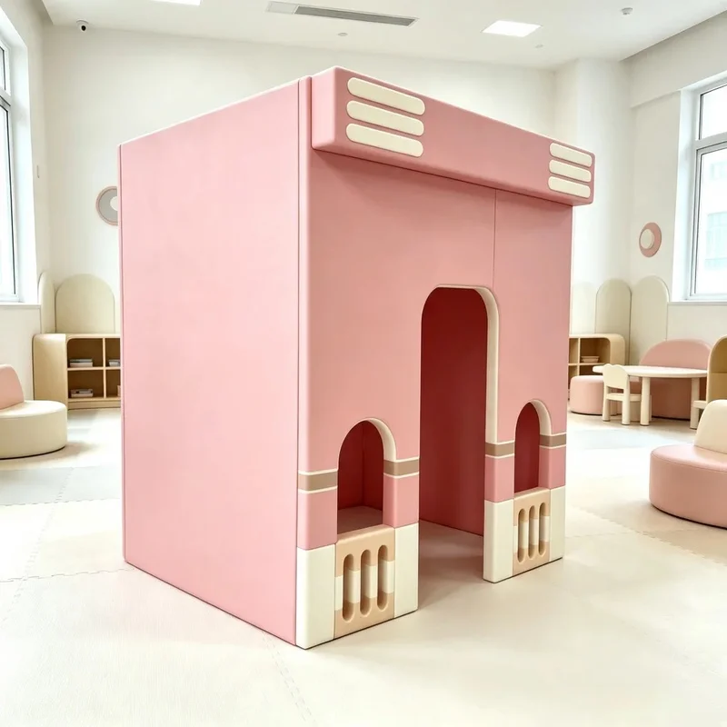 Soft Play Role Play House Kids Playhouse Indoor Soft Play Equipment for Mall Daycare Kindergarten Family Entertainment Center