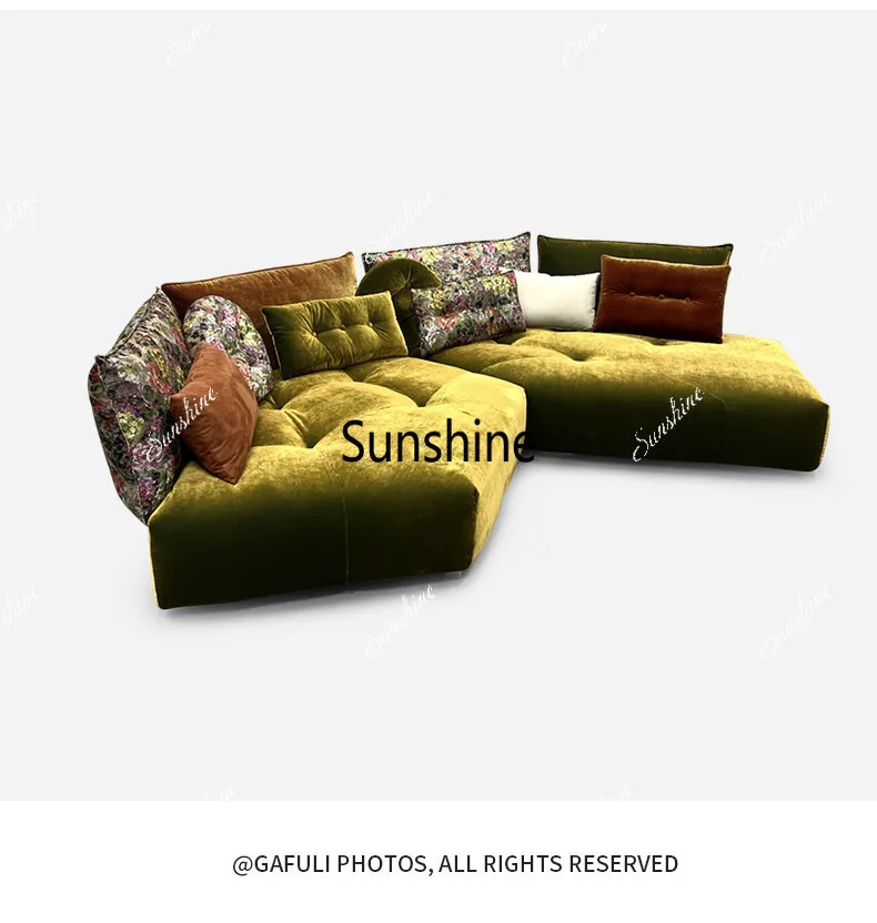 Minimalist Fabric Petals, Design, Fabric Modules, Shaped Corner Sofas