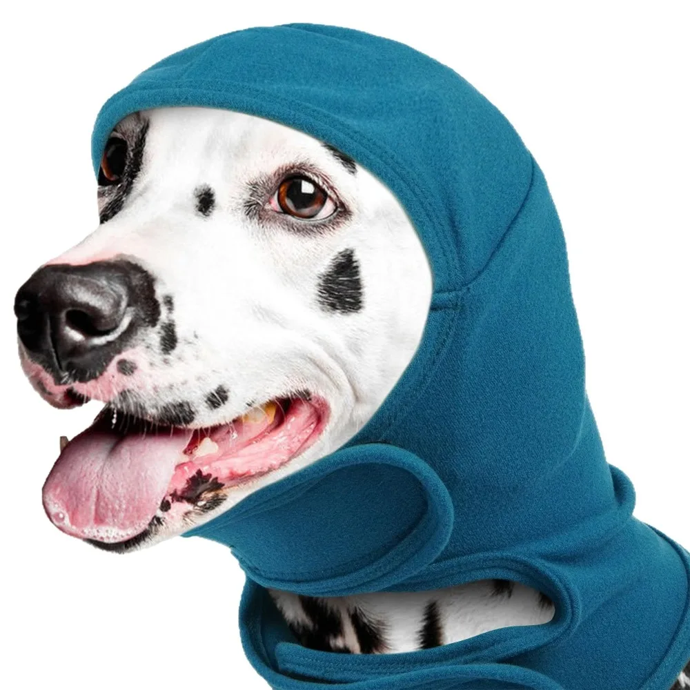 

Warm Dog Calming Hood Adjustable Washable Dog Ear Cover Breathable Comfortable Dog Scarf Hat Veterinary Visits