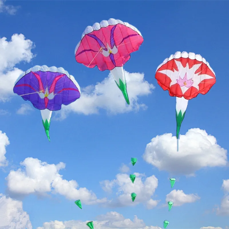 

Morning glory soft kite flying toy cerf volant adulte kites flying wind kites Power kite dancing squid toy outdoor games parplan