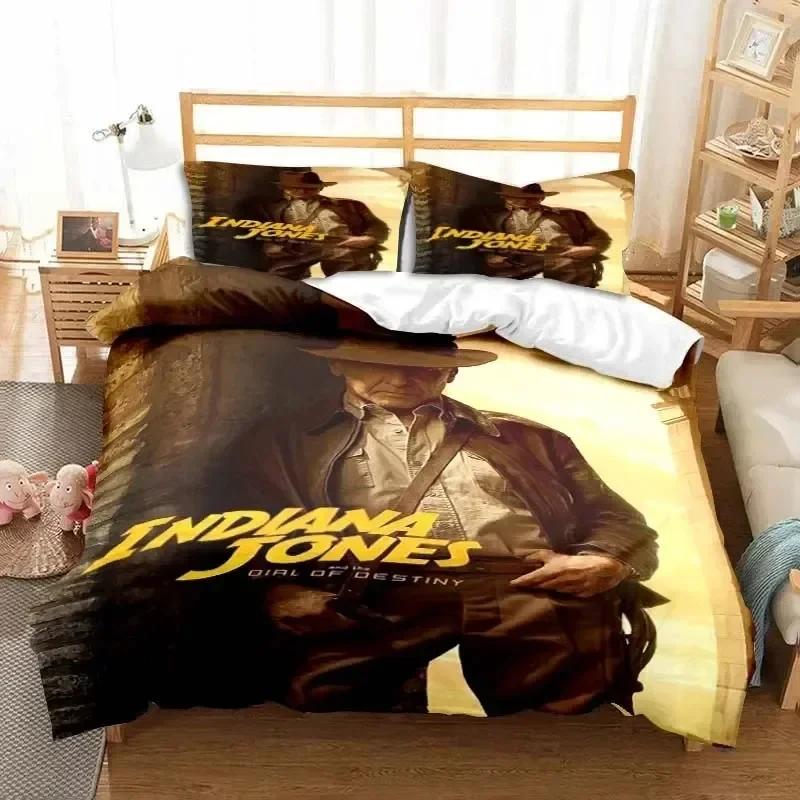 

Indiana Jones The Dial of Destiny Stylish Bedding Set Single Double King Size Boys Bedroom Quilt Cover Duvet Cover Set Gift