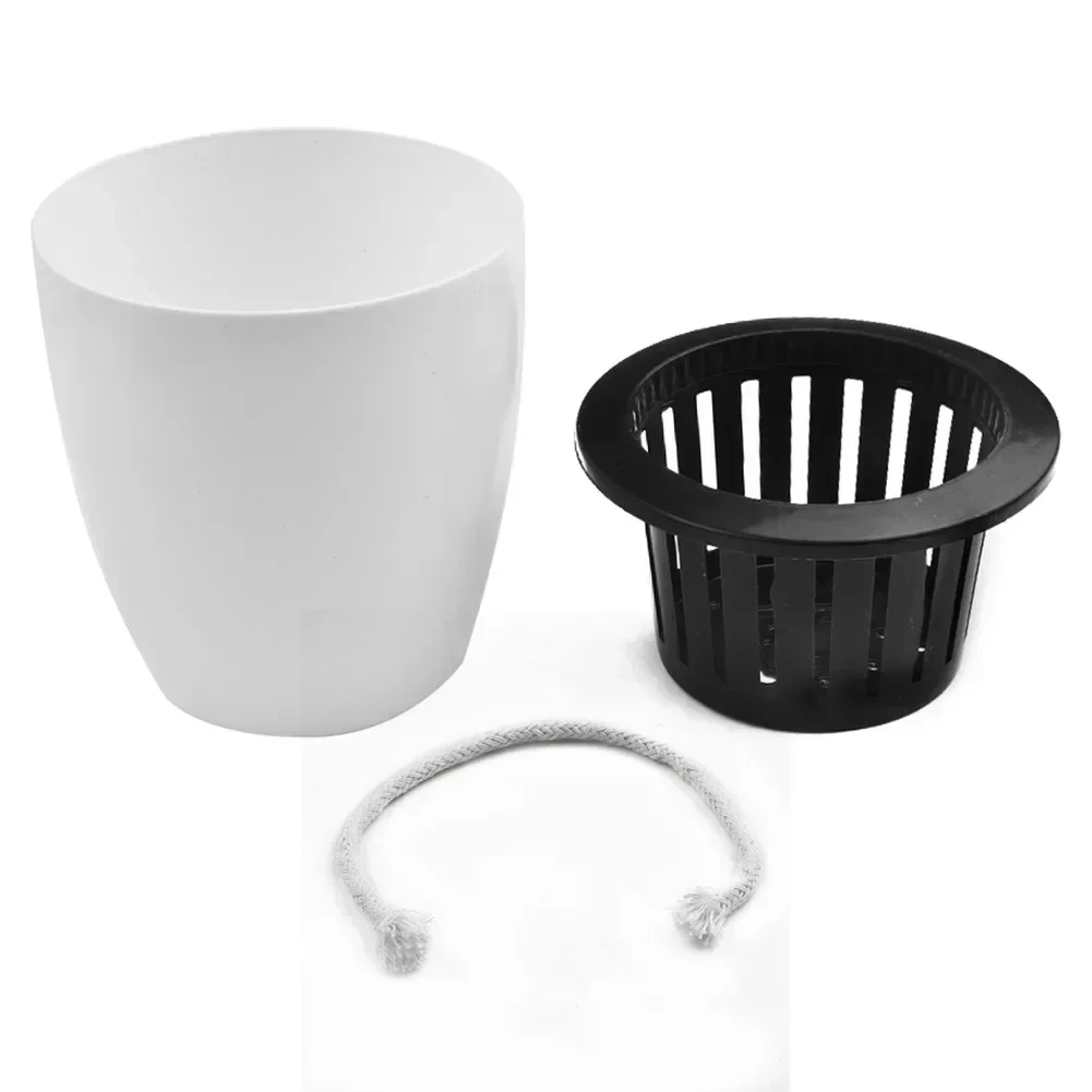 Hydroponic Flower Pot Plastic Self Watering Plant Flowerpot Office Garden Plants Basket Nursery Pots Home Decoration