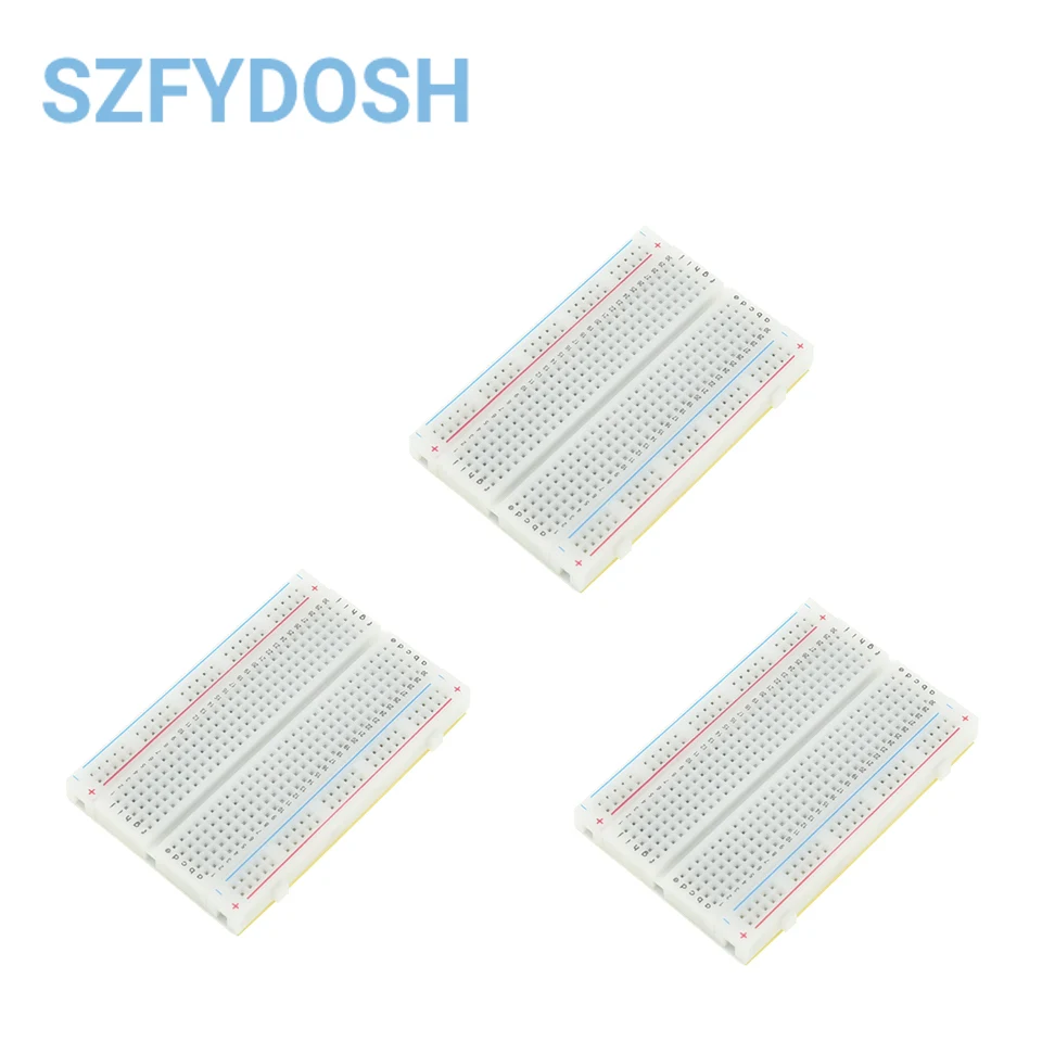 1-10pcs 400 Tie Points Solderless PCB Breadboard Mini Universal Test Protoboard DIY Bread Board for Bus Test Circuit Board