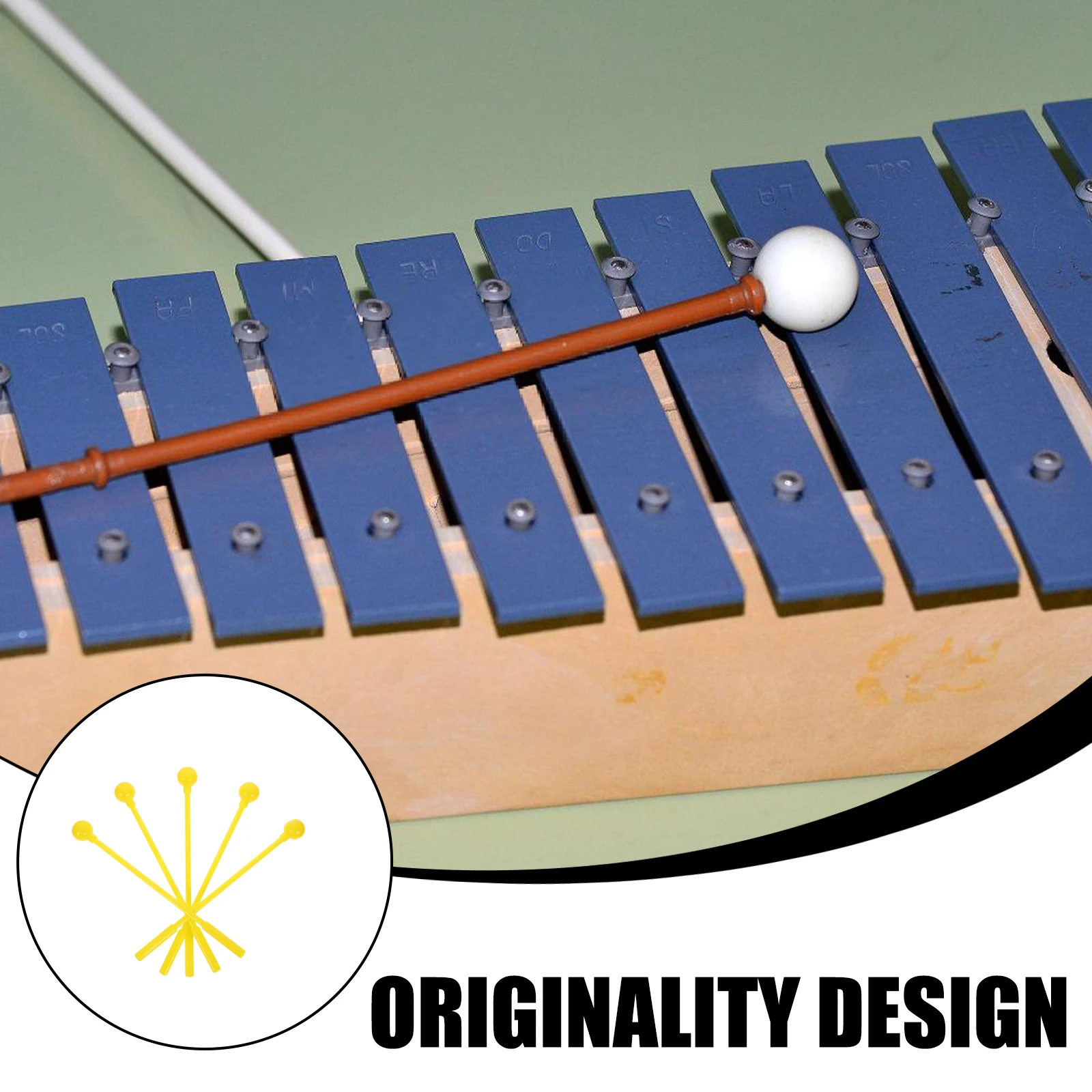 

10 Pcs Drumsticks Musical Instrument Mallet Accessories Percussion Mallets Plastic Hammer