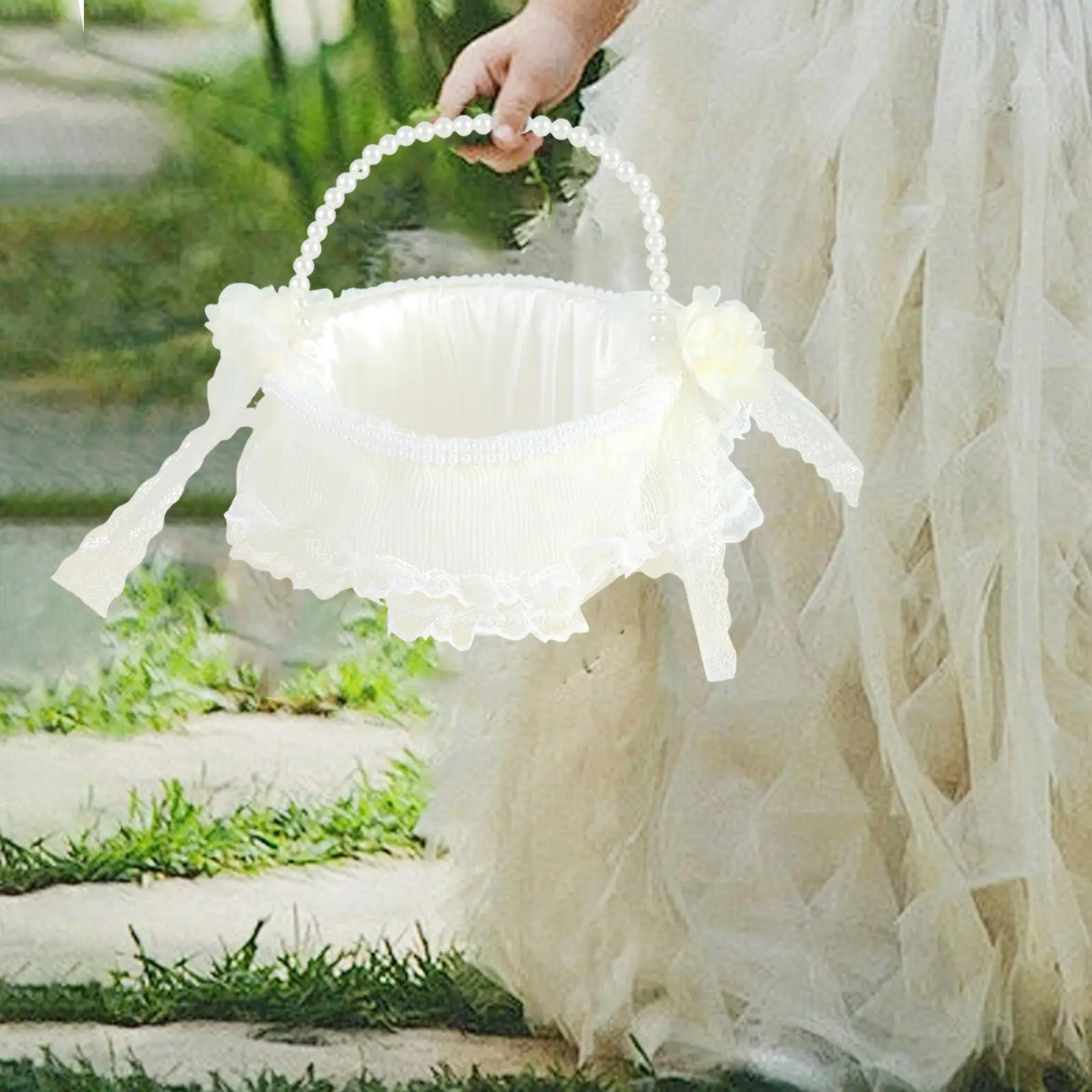 Wedding Flower Basket Candy Storage Holder Western Wedding Decorative Small Flowers Baskets for Anniversary Rustic Weddings