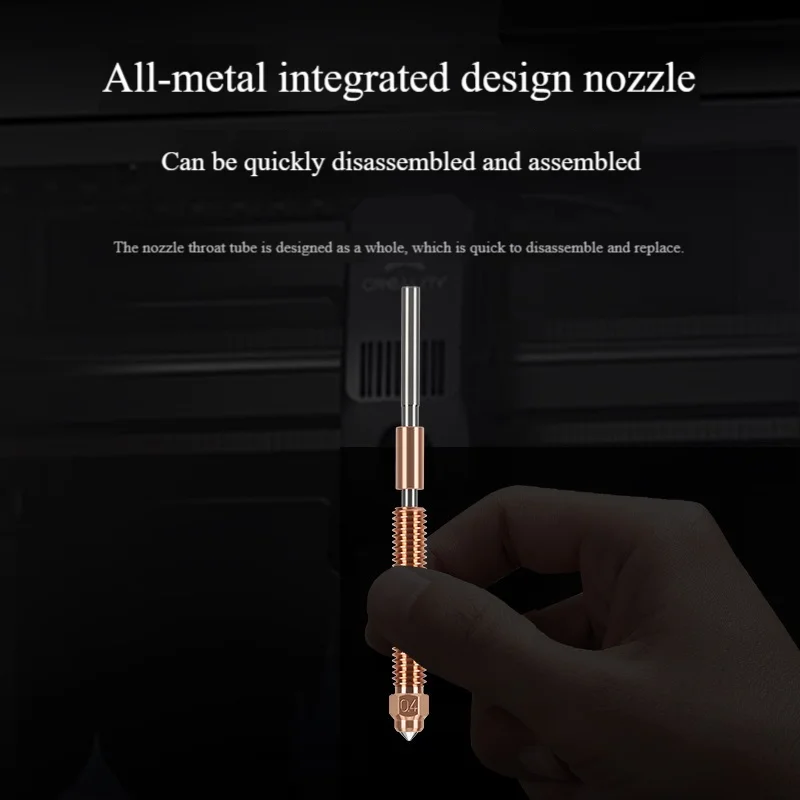 Creality K2 Plus Hardened Steel Nozzle 0.4mm 1.75mm Filament Independent Pack Wear Resistant 3D Printer Replacement Nozzles