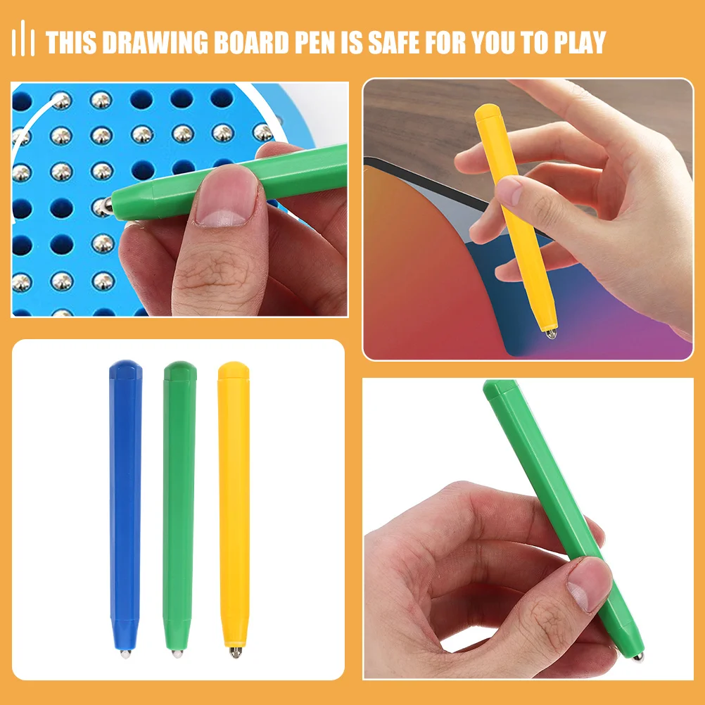 

3 Pcs Drawing Pen Magnetic Pens Refill Steel Ball Tablet Replacement Plastic Board