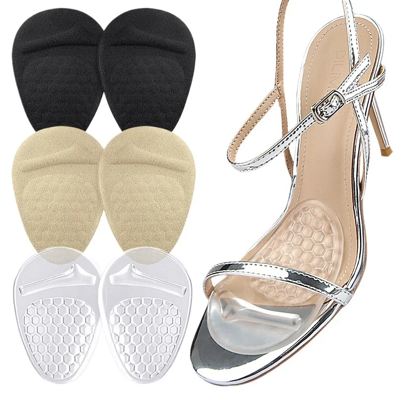 وسادة الأمامية هلام العسل عالية الكعب تخفيف الضغط الأمامية لينة ذاتية اللصق امتصاص الصدمات الجسيمات تدليك المضادة للانزلاق