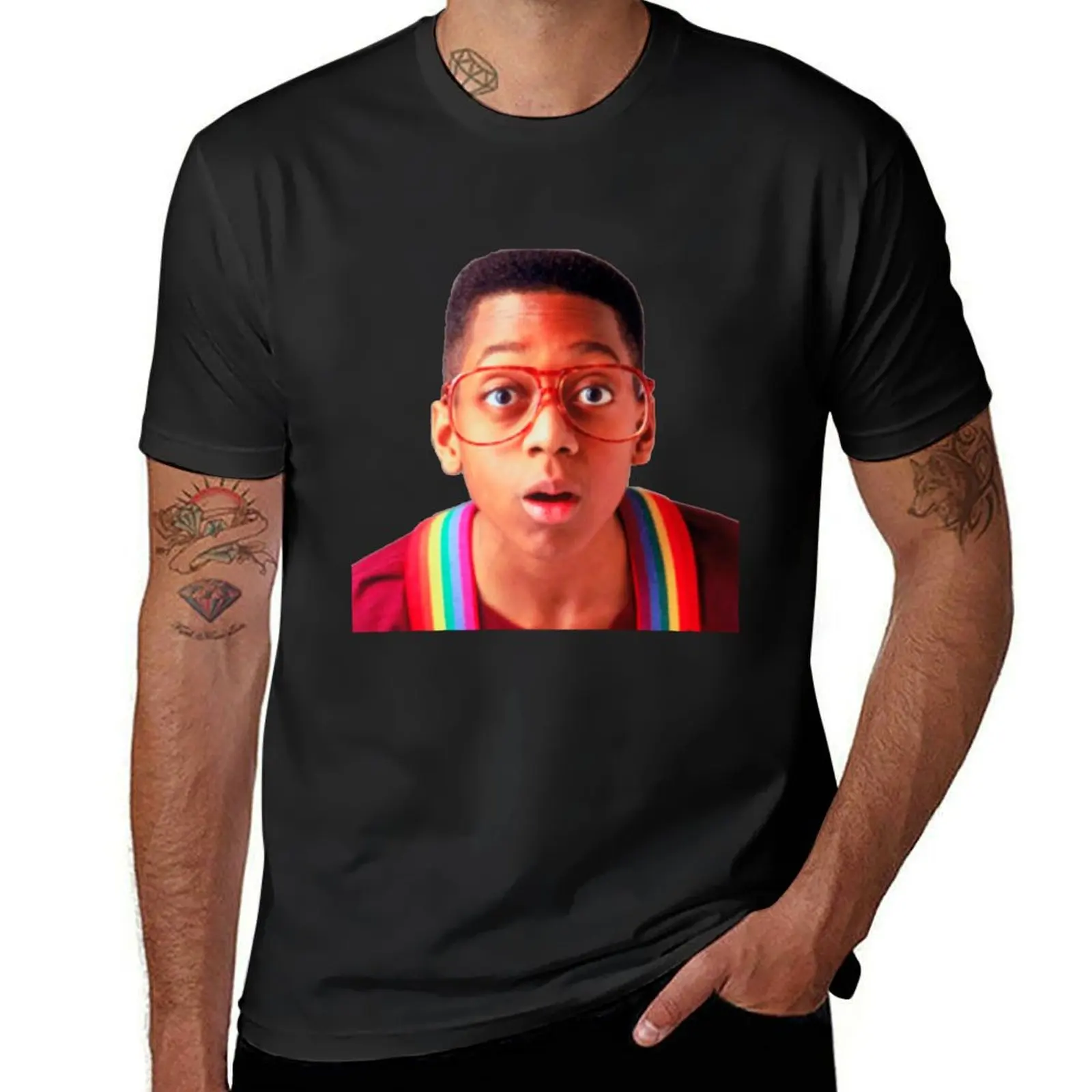 Steve Urkel T-Shirt blanks summer clothes sweat mens clothing