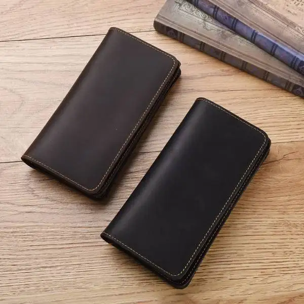 genuine-leather-men's-wallet-long-size-handheld-coin-purse-retro-mad-leather-business-bag-luxury-brand-free-shipping